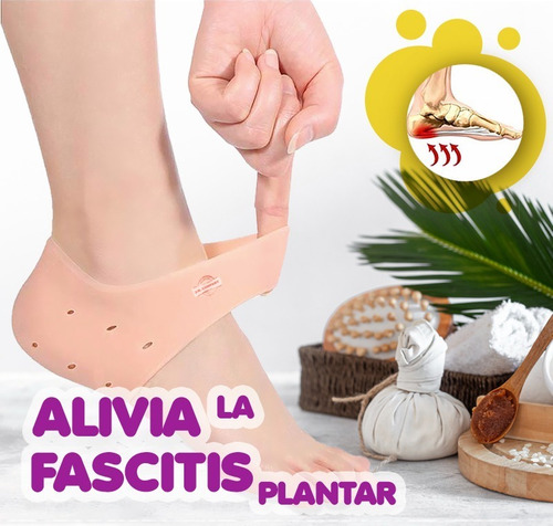 Imagen 3 de 6 de Plantillas De Talon Gel Silicona Protector Antigrieta
