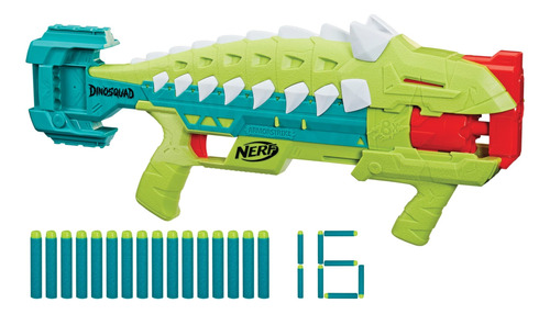 Nerf Dinosquad Tambor Giratorio De 8 Dardos Y 16 Dardos