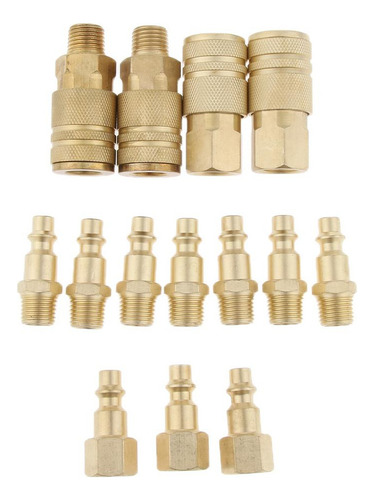 . 14x Manguera De Aire Accesorios 1/4 Npt Acopladores
