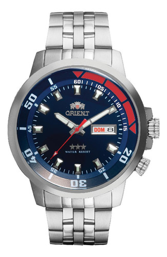 Relógio Orient Masculino Automático Prata 469ss058f D1sx