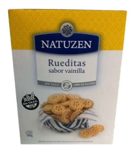 Galletitas Natuzen Estuche Rueditas De Vainilla X 180gr