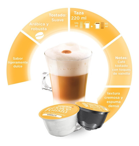 Imagen 2 de 5 de Dolce Gusto Capsulas Latte Macchiato Vainilla X3 Cajas