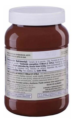 Crema De Avellanas + Crema De Cacahuate Kirkland S Duo Pack