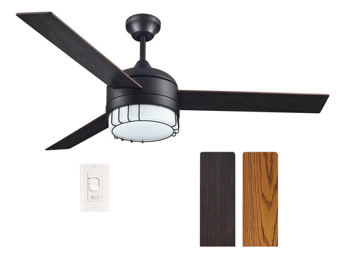Ventilador Techo Ajax 52 Led 3 Cuchillas