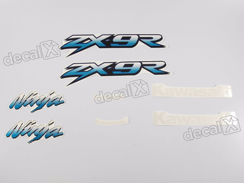 Kit Adesivos Kawasaki Ninja Zx9r 2001 Vermelha E Preta Zx 9r