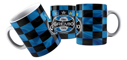 Caneca Personalizada 325ml Grêmio Branco 03