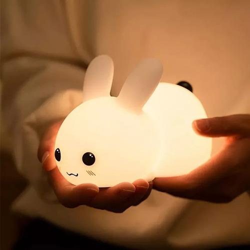 Luz Nocturna Luminosa De Conejo, Luz Led Recargable