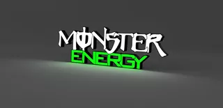 Monster Energy Led- Arte Plastico