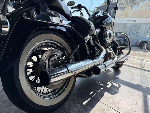 Harley-davidson Heritage Softail Custom Preta Ano 2008