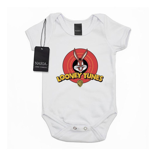 Body Bebe Manga Corta Bugs Bunny Diseño Art Logo - Psbu5