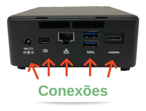 Computador Mini Cpu Nuc5i3ryh Core I3 8gb Ssd 120gb