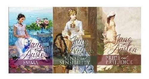 Kit 3 Livros Clássicos Em Inglês - Jane Austen