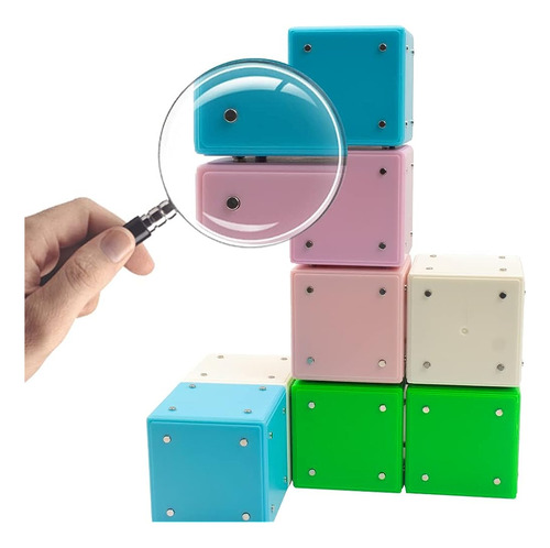 Infinity Cube Light Magnetic Conductive Magic Cube Building 