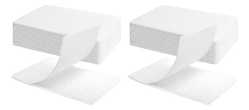Cinta De Gancho Y Bucle 4cmx6cm 22 Piezas Rectangulares.