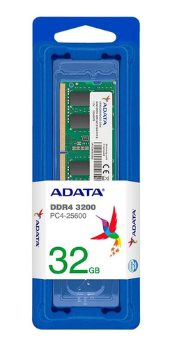 Memoria Ram 32gb 3200 Mhz Adata Color Verde