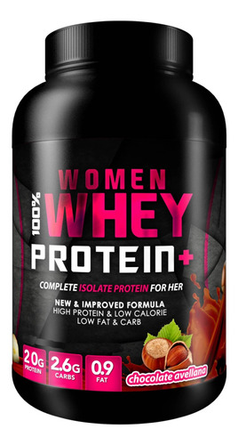 Suplemento en polvo Foodtech  100% Women Whey Protein + proteínas sabor chocolate/avellana en pote de 450g