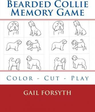 Libro Bearded Collie Memory Game : Color - Cut - Play - G...