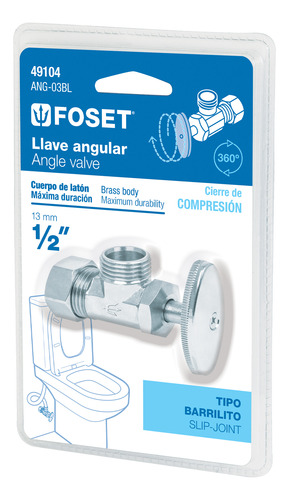 Llave Angular Barrilito Sin Contratuerca B. 49104 6 Pzs