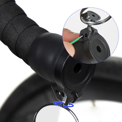 Espejo Retrovisor Giratorio De 360° Para Bicicletas .