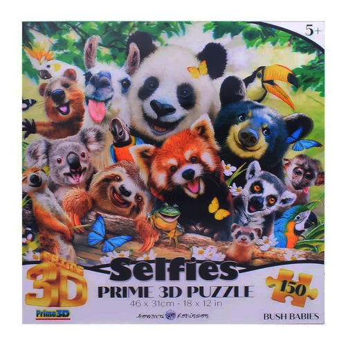 Puzzle Rompecabezas 150 Piezas Prime 3d Selfie Bush Babies