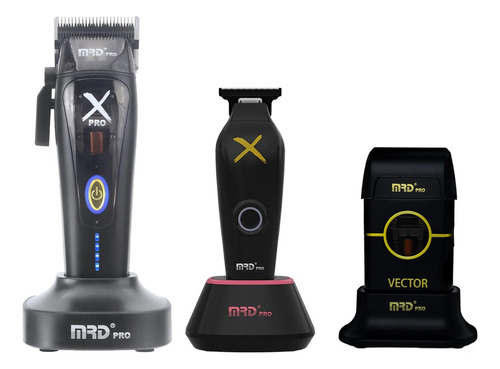 Set Clipper + Trimmer + Shaver Mrdpro Vector Hc-999c 3c