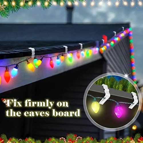 Mz 50 Ganchos For Colgar Luces Navideñas, Tablas De Fascia