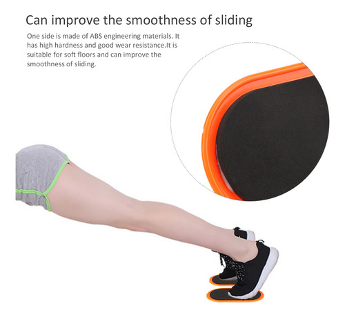 Tapete Deslizante Fitness Sliding Disk, 2 Piezas, Workout Di