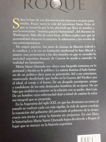 Imagen 2 de 8 de Roque * Maria Saenz Quesada * Sudamericana *