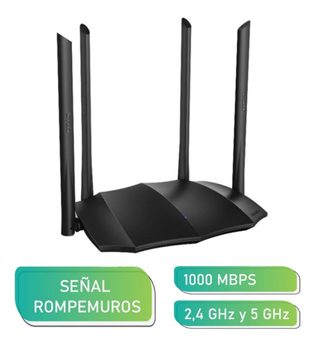 Router Repetidor Wifi Tenda Ac8 Rompemuros 4 Antenas 