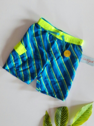 Short Azul De Rayas S 6/7 Años (Usado)
