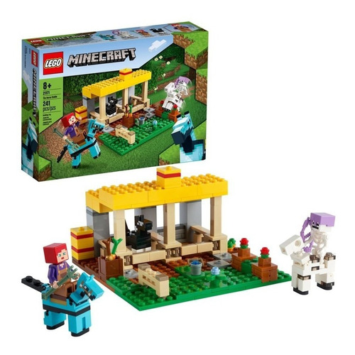 Kit Lego Minecraft El Establo De Los Caballos 21171 +8 Años Cantidad de piezas 241