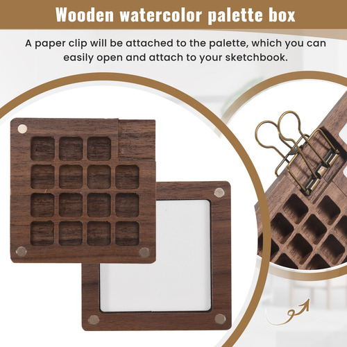 Paleta De Acuarela Portátil, Paleta De Cuaderno De Bocetos D