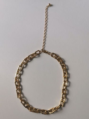 Chocker Inspired Cartier Elos Banho Ouro Usada 3 Vezes
