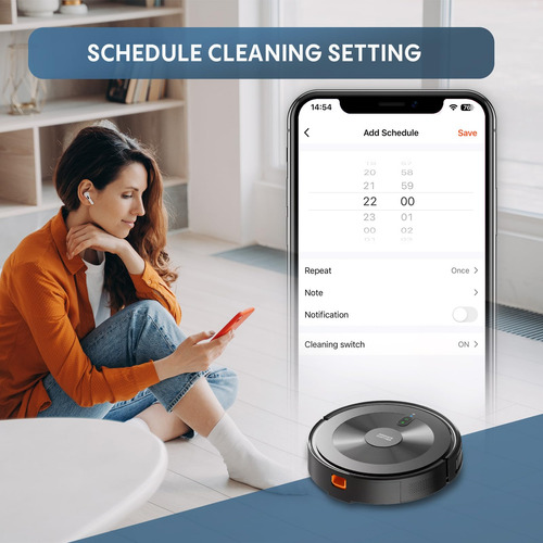 Robot Aspirador 2 En 1 2500 Pa Control Alexa Mmg