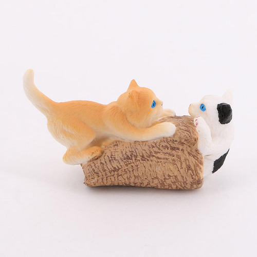 Mini Modelos De Animales, Colección De Gato Jugando