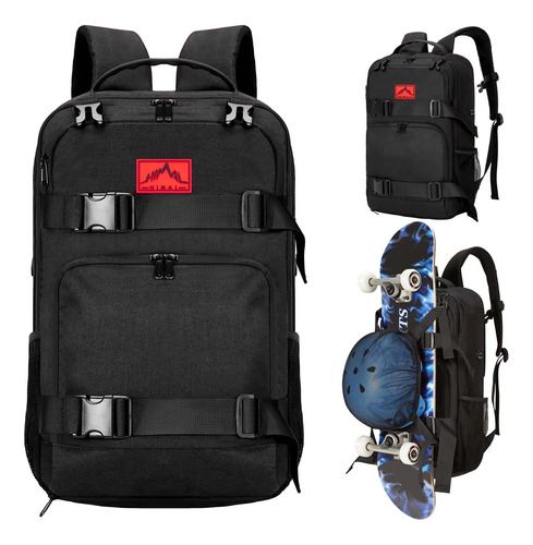 Skateboard Backpack, Skateboard Bag Sports Backpack, Laptop 