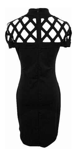 Vestido Corto Mujer Sexy Bodycon Short Sleeve Evening Party