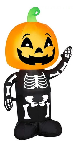 Inflable De Niño Calabaza Con Esqueleto-halloween Cellebrate