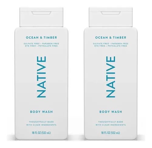 Body Wash Native Ocean & Timber 532ml - 2 Pack | MercadoLibre