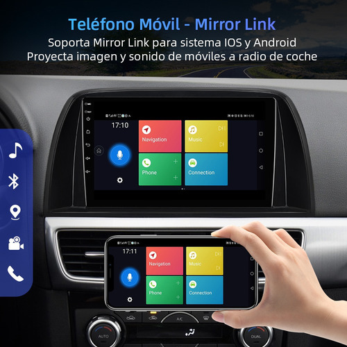 Estéreo 2gb+32gb Cámara Para Mazda Cx5 2013-2017 Gps Wifi Bt