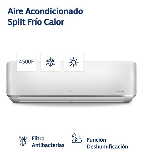 Aire Acondicionado Split Frio/calor Bgh Bs52wccr 4500f 5200w