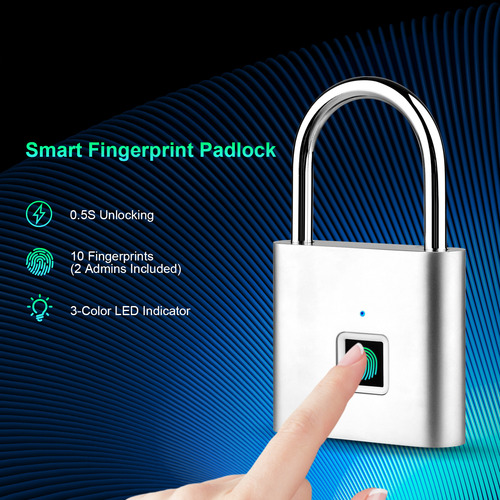 Mochila Fingerprint Lock Easy 10 Morse Fingerprints Smart