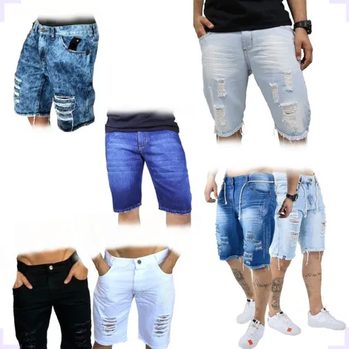 Mercado livre bermuda masculina jeans discount
