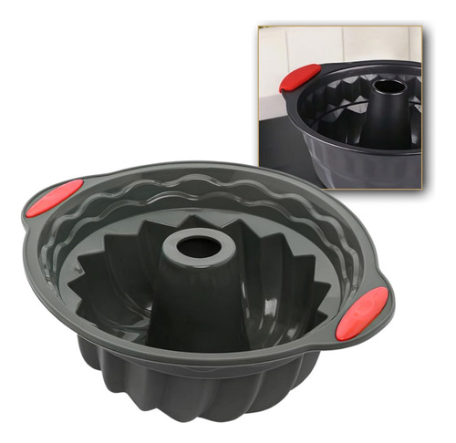 Forma Bolo Redonda C/ Furo No Meio Antiaderente Airfry 28 Cm