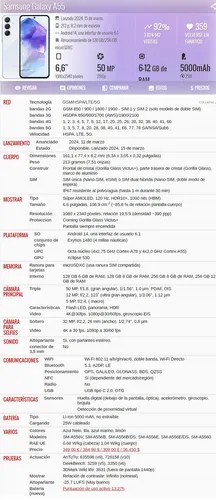 Samsung Galaxy A55 5g Sm-a556eds 8gb 256gb Dual Sim Duos