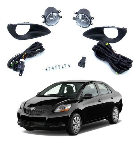 Neblineros Toyota Yaris Sedan 2006-2013 Kit Completo