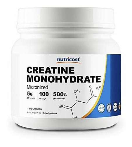 Monohidrato De Creatina Nutricost  100 Porciones