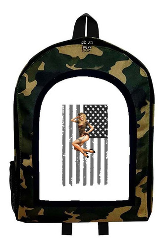 Mochila Camuflada Guerra Mundial Mod Aar27