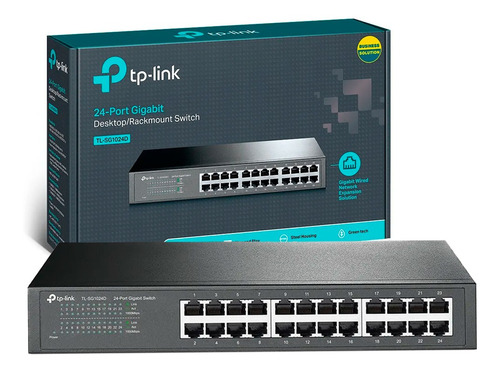 Switch 24 Portas Gigabit 10/100/1000 Tp-link Tl-sg1024d Hub