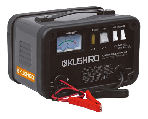 Cargador De Baterías Auto Stop 30 Amp 12/24v Kushiro